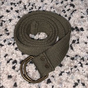 Olive Green D-ring  Belt